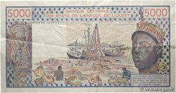 5000 Francs WEST AFRIKANISCHE STAATEN 1990 P.708Km S