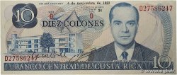 10 Colones COSTA RICA 1982 P.237b SUP