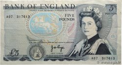 5 Pounds ENGLAND 1971 P.378a VF+