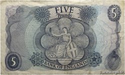 5 Pounds ANGLETERRE 1970 P.375c TB