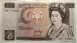 10 Pounds ENGLAND 1975 P.379a VF