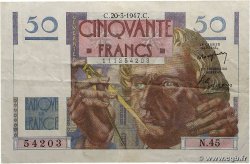 50 Francs LE VERRIER FRANCE 1947 F.20.07 TTB+