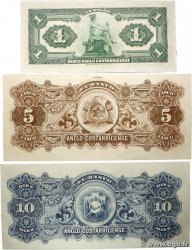 1, 5 et 10 Colones Lot COSTA RICA 1917 PS.121r, 122r et 123r UNC-