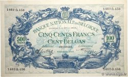 500 Francs - 100 Belgas BELGIQUE  1943 P.109