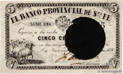 5 Centavos Fuertes Annulé ARGENTINE  1874 PS.0798