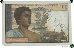 100 Francs Spécimen MADAGASCAR 1950 P.046bs pr.SPL