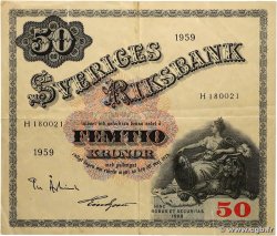 50 Kronor SUÈDE 1959 P.47a TB