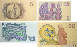 5, 10 et 50 Kronor Lot SUÈDE 1954 P.42a et P.51d au P.53c SC