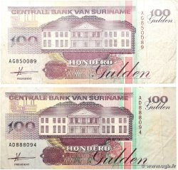 100 Gulden Lot SURINAM 1991 P.139a TB