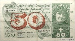 50 Francs SUISSE 1968 P.48h TB+