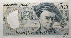 50 Francs QUENTIN DE LA TOUR FRANCE 1991 F.67.17 VF+