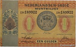 1 Gulden NETHERLANDS INDIES 1940 P.108a VF+