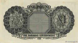 1 Pound BAHAMAS 1954 P.15b BB