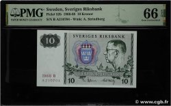 10 Kronor SUÈDE 1968 P.52b UNC