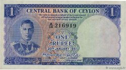 1 Rupee CEYLON 1951 P.047