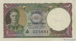 1 Rupee CEYLON 1948 P.034