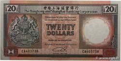 20 Dollars HONG KONG 1991 P.197b