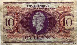 10 Francs Type anglais MARTINIQUE 1943 P.23