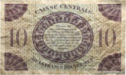 10 Francs Type anglais MARTINIQUE 1943 P.23 TB