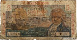 5 Francs Bougainville MARTINIQUE 1946 P.27