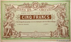 5 Francs Non émis FRANCE régionalisme et divers Lille 1870 BPM.069.38