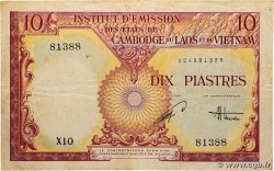 10 Piastres - 10 Dong INDOCHINE FRANÇAISE 1953 P.107 TTB