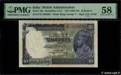 10 Rupees INDIA 1928 P.016b AU