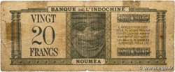 20 Francs NOUVELLES HÉBRIDES 1945 P.07 pr.B