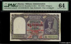 10 Rupees BURMA (VOIR MYANMAR) 1945 P.28