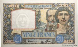 20 Francs TRAVAIL ET SCIENCE FRANCE 1941 F.12.12 SUP