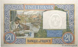 20 Francs TRAVAIL ET SCIENCE FRANCE 1941 F.12.12 SUP