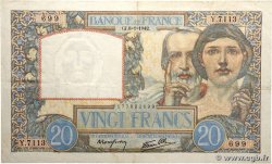 20 Francs TRAVAIL ET SCIENCE FRANCE 1942 F.12.21 TTB