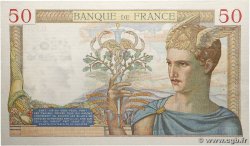50 Francs CÉRÈS modifié FRANCE 1937 F.18.04 SUP+