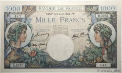 1000 Francs COMMERCE ET INDUSTRIE FRANCE 1944 F.39.05 pr.NEUF