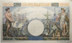 1000 Francs COMMERCE ET INDUSTRIE FRANCIA 1944 F.39.10 AU