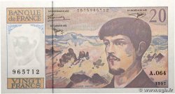 20 Francs DEBUSSY Modifié FRANCE 1997 F.66ter.02A64
