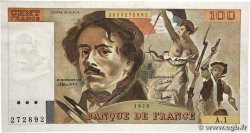 100 Francs DELACROIX FRANCE 1978 F.68.01A1