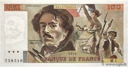 100 Francs DELACROIX FRANCE 1978 F.68.01