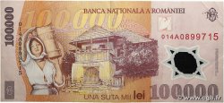 100000 Lei RUMANIA 2001 P.114a MBC+