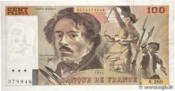 100 Francs DELACROIX 442-1 & 442-2 FRANCE 1994 F.69ter.01a