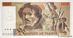 100 Francs DELACROIX 442-1 & 442-2 FRANCE 1995 F.69ter.02c