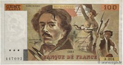 100 Francs DELACROIX imprimé en continu FRANCE 1991 F.69bis.04b