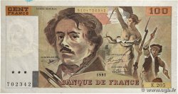 100 Francs DELACROIX imprimé en continu FRANCE 1991 F.69bis.04c