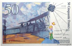 50 Francs SAINT-EXUPÉRY Petit numéro FRANCE 1992 F.72.01aH UNC