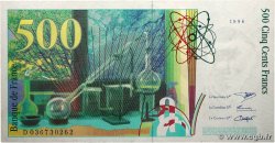 500 Francs PIERRE ET MARIE CURIE FRANCE 1996 F.76.03 SPL
