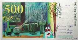 500 Francs PIERRE ET MARIE CURIE FRANCE 1996 F.76.03 NEUF