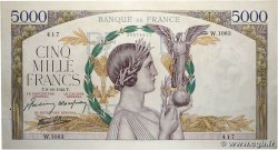 5000 Francs VICTOIRE Impression à plat FRANCE 1942 F.46.42 pr.SPL