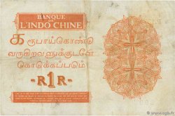 1 Rupee - 1 Roupie INDE FRANÇAISE 1945 P.04d TTB+