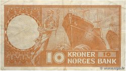 10 Kroner NORVÈGE 1970 P.31e TB