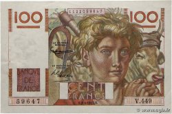 100 Francs JEUNE PAYSAN FRANCE 1952 F.28.32